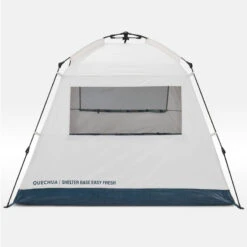 Quechua Abri De Camping 4 Places - Base Easy Fresh - Polyvalent, Instantané à Arceaux -Quechua abri de camping 4 places base easy fresh polyvalent instantane a arceaux 4