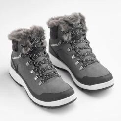 Quechua -Quechua chaussures chaudes impermeables de randonnee neige sh500 x warm mid femme 1
