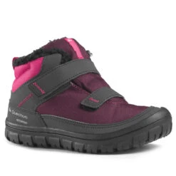 Quechua CHAUSSURES CHAUDES IMPERMÉABLES DE RANDONNÉE - SH100 WARM SCRATCH - ENFANT 24-32