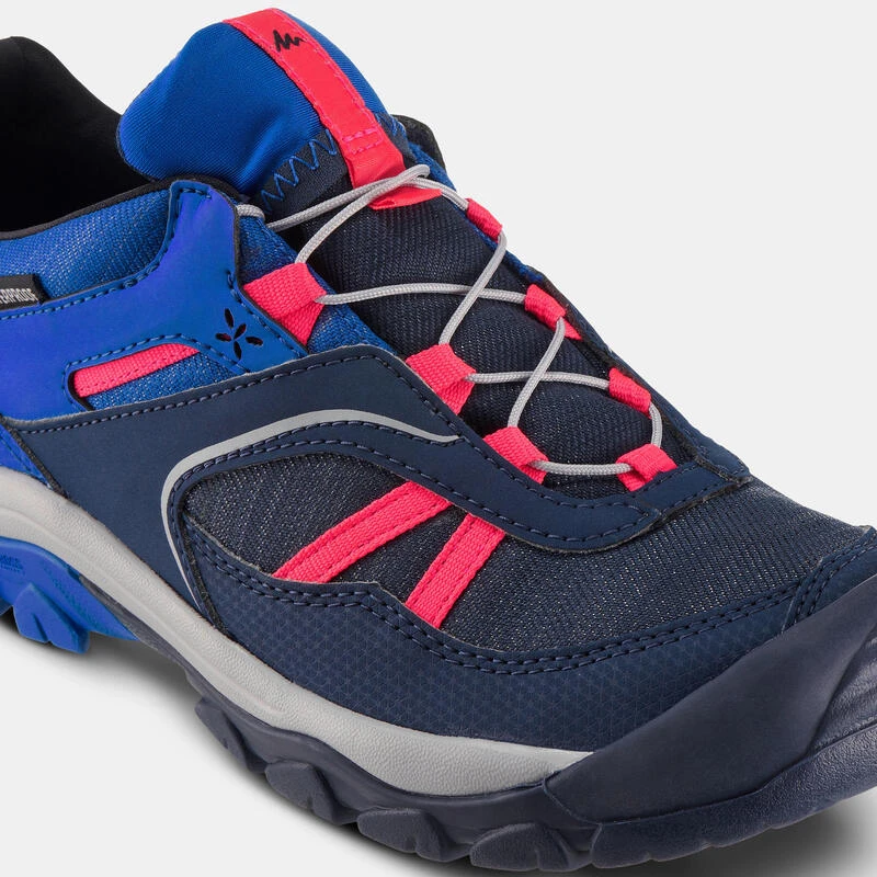 Quechua Chaussures De Randonnée Enfant Avec Lacet CROSSROCK Imperméables Bleu 35-38 5 Quechua Chaussures De Randonnée Enfant Avec Lacet CROSSROCK Imperméables Bleu 35-38 – Image 5