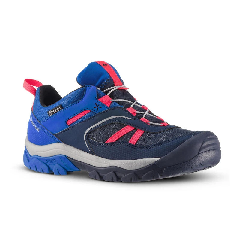 Quechua Chaussures De Randonnée Enfant Avec Lacet CROSSROCK Imperméables Bleu 35-38 1 Quechua Chaussures De Randonnée Enfant Avec Lacet CROSSROCK Imperméables Bleu 35-38