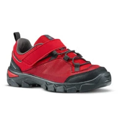 Quechua Chaussures De Randonnée Enfant Avec Scratch MH120 LOW Rouges 28 AU 34