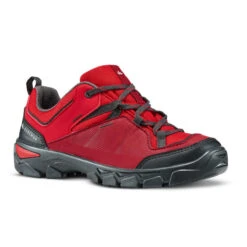 Quechua Chaussures De Randonnée Enfant Basses Avec Lacet MH120 LOW Rouges 35 AU 38