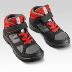 Quechua Chaussures De Randonnée Enfant Montantes MH100 MID KID Grises/rouges 24 AU 34 -Quechua chaussures de randonnee enfant montantes mh100 mid kid grisesrouges 24 au 34 3