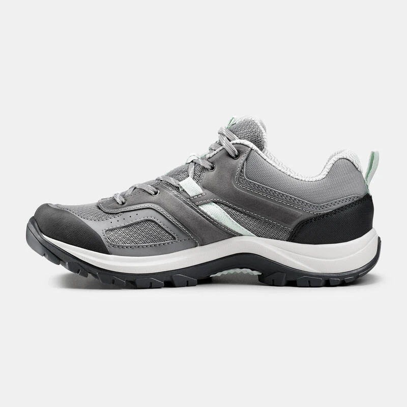 Quechua Chaussures De Randonnée Montagne - MH100 Gris/vert- Femme 3 Quechua Chaussures De Randonnée Montagne - MH100 Gris/vert- Femme – Image 3