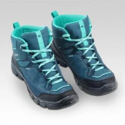 Quechua Chaussures Imperméables De Randonnée - MH120 MID Turquoises - Enfant 35 AU 38 -Quechua chaussures impermeables de randonnee mh120 mid turquoises enfant 35 au 38 3