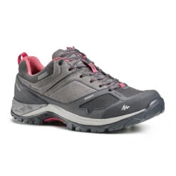Quechua Chaussures Imperméables De Randonnée Montagne - MH500 Gris/Rose- Femme