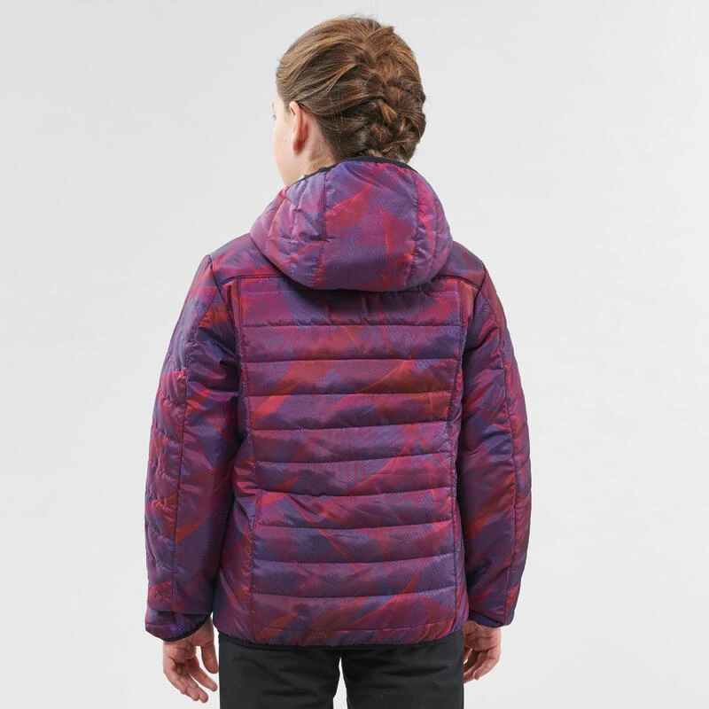 Quechua Doudoune De Randonnée Enfant MH500 Violet Print 7- 15 Ans 3 Quechua Doudoune De Randonnée Enfant MH500 Violet Print 7- 15 Ans – Image 3