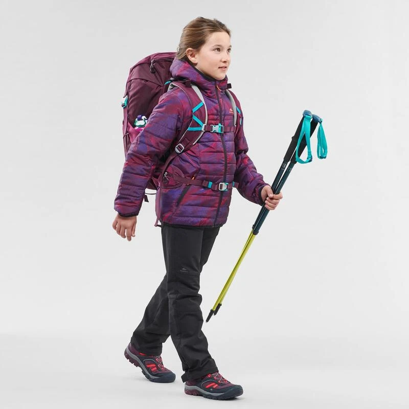 Quechua Doudoune De Randonnée Enfant MH500 Violet Print 7- 15 Ans 4 Quechua Doudoune De Randonnée Enfant MH500 Violet Print 7- 15 Ans – Image 4