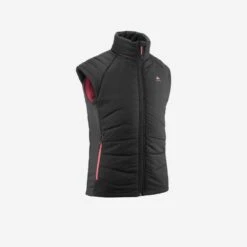 Quechua GILET DOUDOUNE DE RANDONNÉE - HYBRIDE GRIS FONCE - ENFANT 7-15 ANS