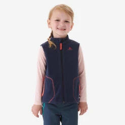 Quechua Gilet Polaire De Randonnée - MH150 Bleu Marine - Enfant 2 - 6 Ans -Quechua gilet polaire de randonnee mh150 bleu marine enfant 2 6 ans 2