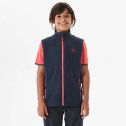 Quechua GILET POLAIRE - MH150 NAVY CORAIL - ENFANT 7-15 ANS -Quechua gilet polaire mh150 navy corail enfant 7 15 ans 2