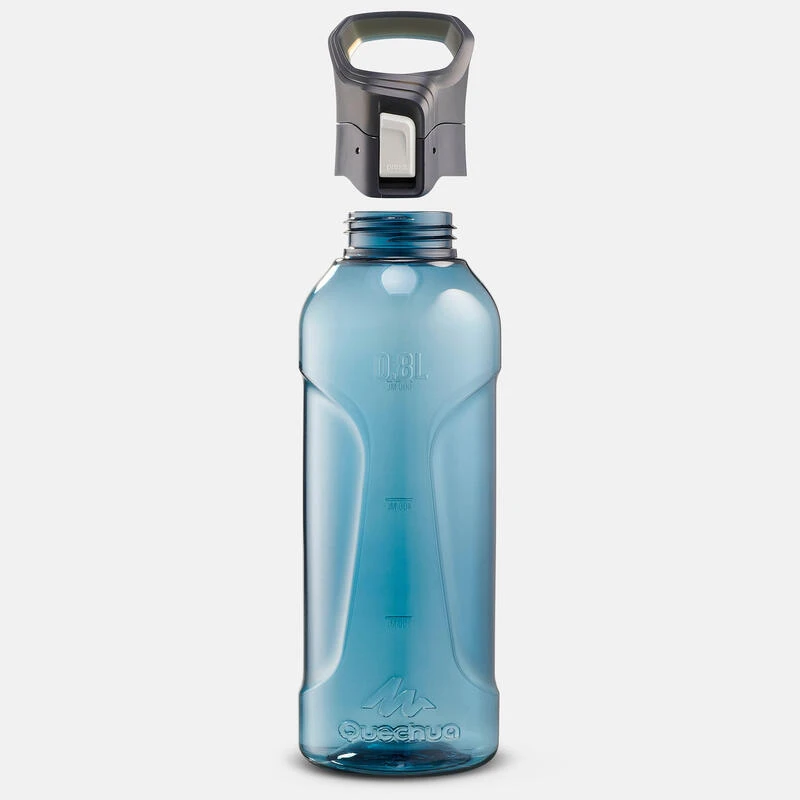 Quechua Gourde Ecozen® 0,8L Avec Bouchon Ouverture Rapide Pour La Randonnée - Bleu 10 Quechua Gourde Ecozen® 0,8L Avec Bouchon Ouverture Rapide Pour La Randonnée - Bleu – Image 10