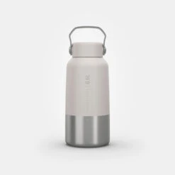 Quechua Gourde Inox 0,6L Avec Bouchon à Vis Pour La Randonnée - Blanc -Quechua gourde inox 06l avec bouchon a vis pour la randonnee blanc 9
