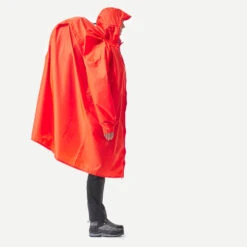 Quechua Poncho De Pluie De Randonnée - MT900 - 75L - Rouge - S/M -Quechua poncho de pluie de randonnee mt900 75l rouge sm 7