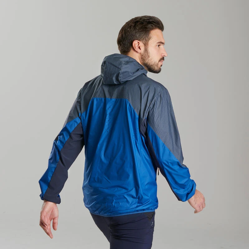 Quechua Veste Coupe Vent De Randonnée Rapide Homme FH500 Helium Wind Bleu 3 Quechua Veste Coupe Vent De Randonnée Rapide Homme FH500 Helium Wind Bleu – Image 3