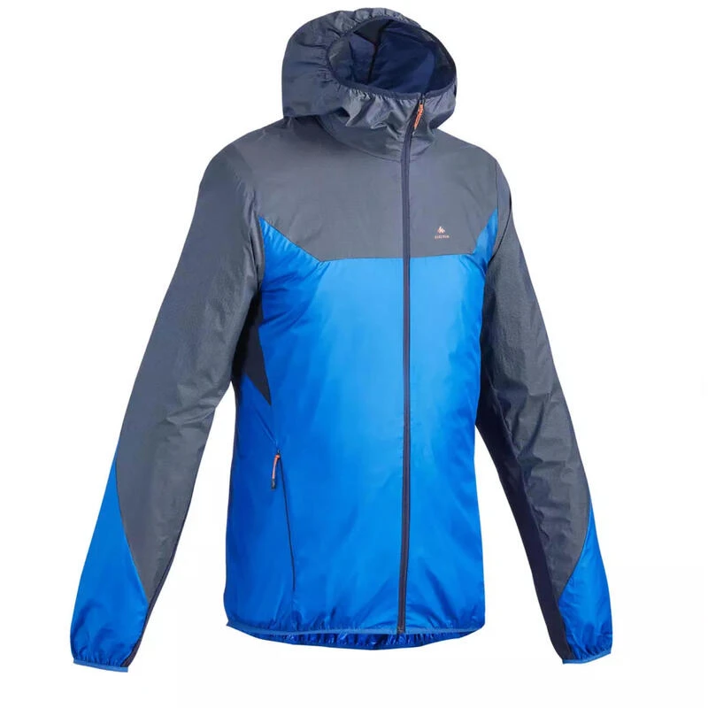 Quechua Veste Coupe Vent De Randonnée Rapide Homme FH500 Helium Wind Bleu 1 Quechua Veste Coupe Vent De Randonnée Rapide Homme FH500 Helium Wind Bleu