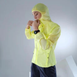 Quechua Veste Coupe Vent Ultra Légère De Randonnée Rapide Femme FH 500 Hélium Wind Jaune -Quechua veste coupe vent ultra legere de randonnee rapide femme fh 500 helium wind jaune 8