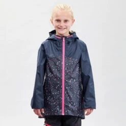 Quechua Veste Imperméable De Randonnée - MH150 Bleu Marine - Enfant 7-15 Ans -Quechua veste impermeable de randonnee mh150 bleu marine enfant 7 15 ans 2
