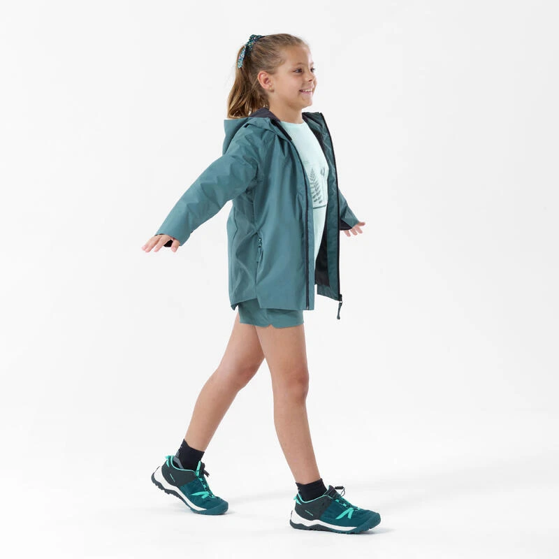 Quechua Veste Imperméable De Randonnée - MH500 Verte - Enfant 7-15 Ans 2 Quechua Veste Imperméable De Randonnée - MH500 Verte - Enfant 7-15 Ans – Image 2