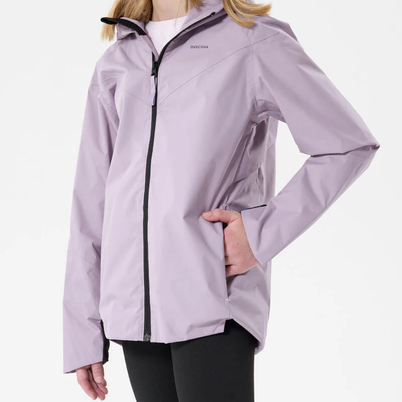 Quechua Veste Imperméable De Randonnée - MH500 Violette - Enfant 7-15 Ans 7 Quechua Veste Imperméable De Randonnée - MH500 Violette - Enfant 7-15 Ans – Image 7