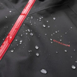 Quechua Veste Imperméable De Randonnée - MH550 Noire - Enfant -Quechua veste impermeable de randonnee mh550 noire enfant 8