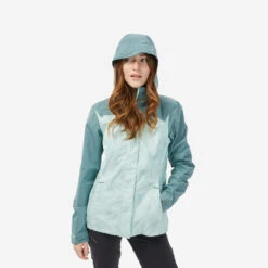 Quechua Veste Imperméable De Randonnée Montagne - MH100 - Femme