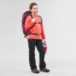 Quechua Veste Polaire De Randonnée - MH150 Corail - Enfant 7-15 Ans -Quechua veste polaire de randonnee mh150 corail enfant 7 15 ans 3