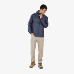Quechua -Quechua veste raincut fullzip bleu h 1
